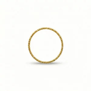 Anillo fino martillado dorado en oro laminado – Petich
