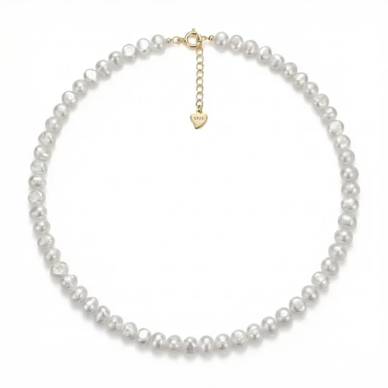 Collar de perlas para mujer natural – Petich
