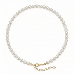 Collar de mini perlas para mujer natural – Petich