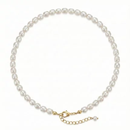 Collar de mini perlas para mujer natural – Petich
