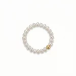 Equilibrio – Anillo de perlas con acento dorado - Imagen 4