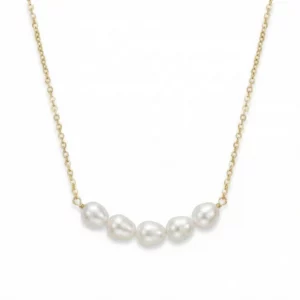 Collar con perlas alineadas naturales – Petich