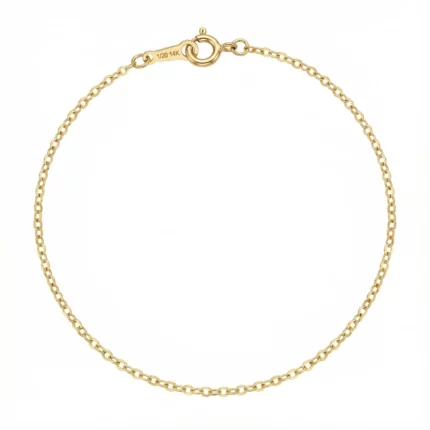 Pulsera fina dorada minimalista – Petich