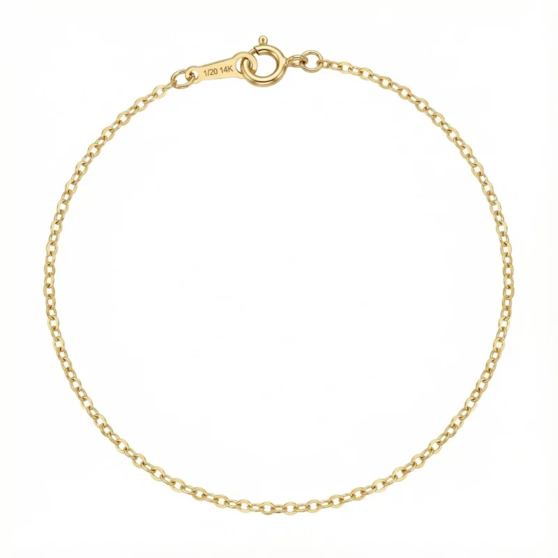 Pulsera fina dorada minimalista – Petich