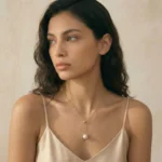 Gota de Luna – Collar Y con perla colgante - Imagen 4