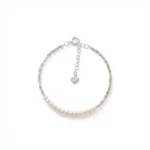 pulsera de perlas y plata para mujer - Petich