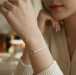 Elegancia Serena – Pulsera de perlas y plata 925 - Imagen 3
