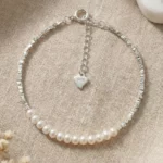 Elegancia Serena – Pulsera de perlas y plata 925 - Imagen 2