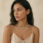 Olas Doradas – Collar con perlas suspendidas - Imagen 4